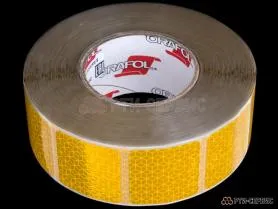 Лента светоотражающая ORALITE VC 104+ жёлтая (12.5 м) тентовая - фото 1