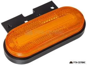 Фонарь габаритный LED желтый c функцией указателя поворота с кронштейном12-36В - фото 1