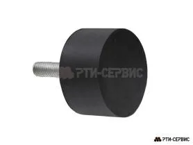 Резинометаллический буфер (аналог K0571.05003055 KIPP) D-50, H-30 с наружной резьбой M10