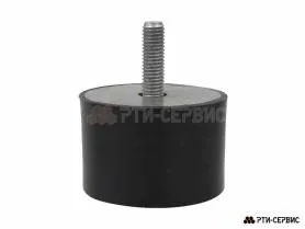 Резинометаллический буфер (аналог K0571.07505055 KIPP) D-75, H-50 с наружной резьбой M12 - фото 2