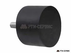 Резинометаллический буфер (аналог K0571.07004555 KIPP) D-70, H-45 с наружной резьбой M10